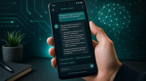 Offline AI apps running on budget Android smartphone without internet 2026 Hindi guide