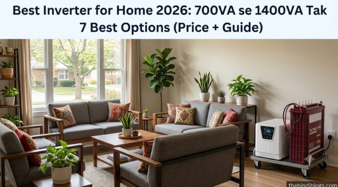 Best Inverter for Home 2026: 700VA se 1400VA Tak 7 Best Options (Price + Guide)