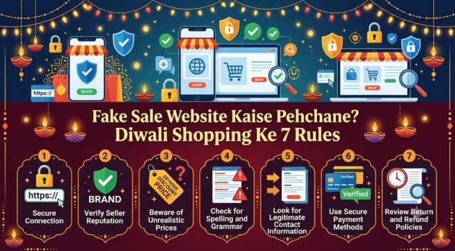 Fake Sale Website Kaise Pehchane? Diwali Shopping Ke 7 Rules