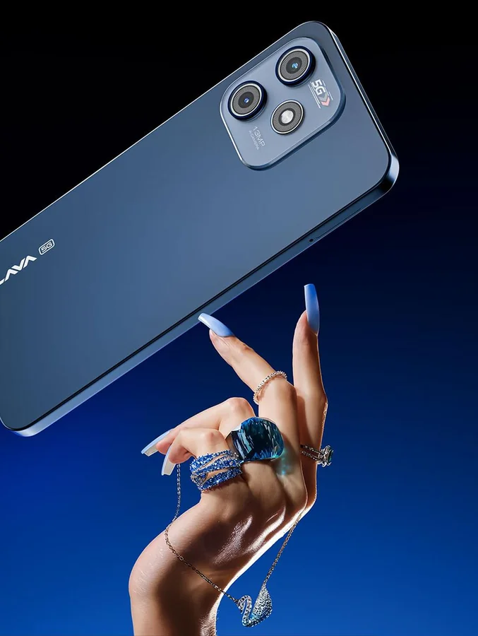 Lava Bold N1 5G Royal Blue colour budget 5G phone