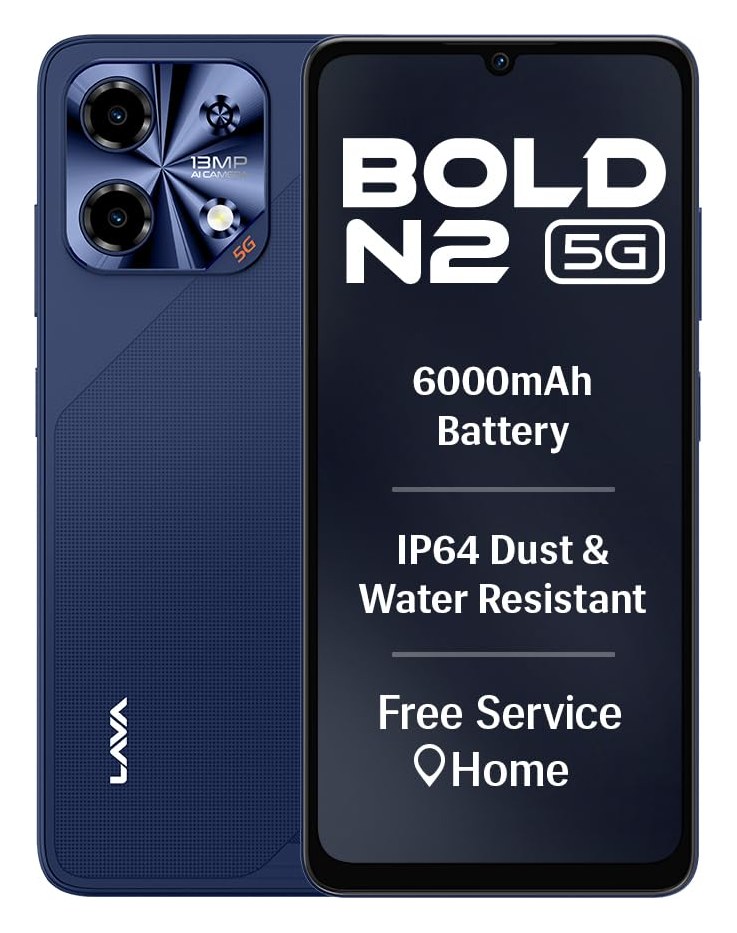 Lava Bold N2 5G - best 5G phone under 15000