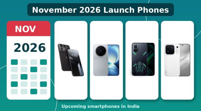 November 2026 launch phones India – upcoming smartphones