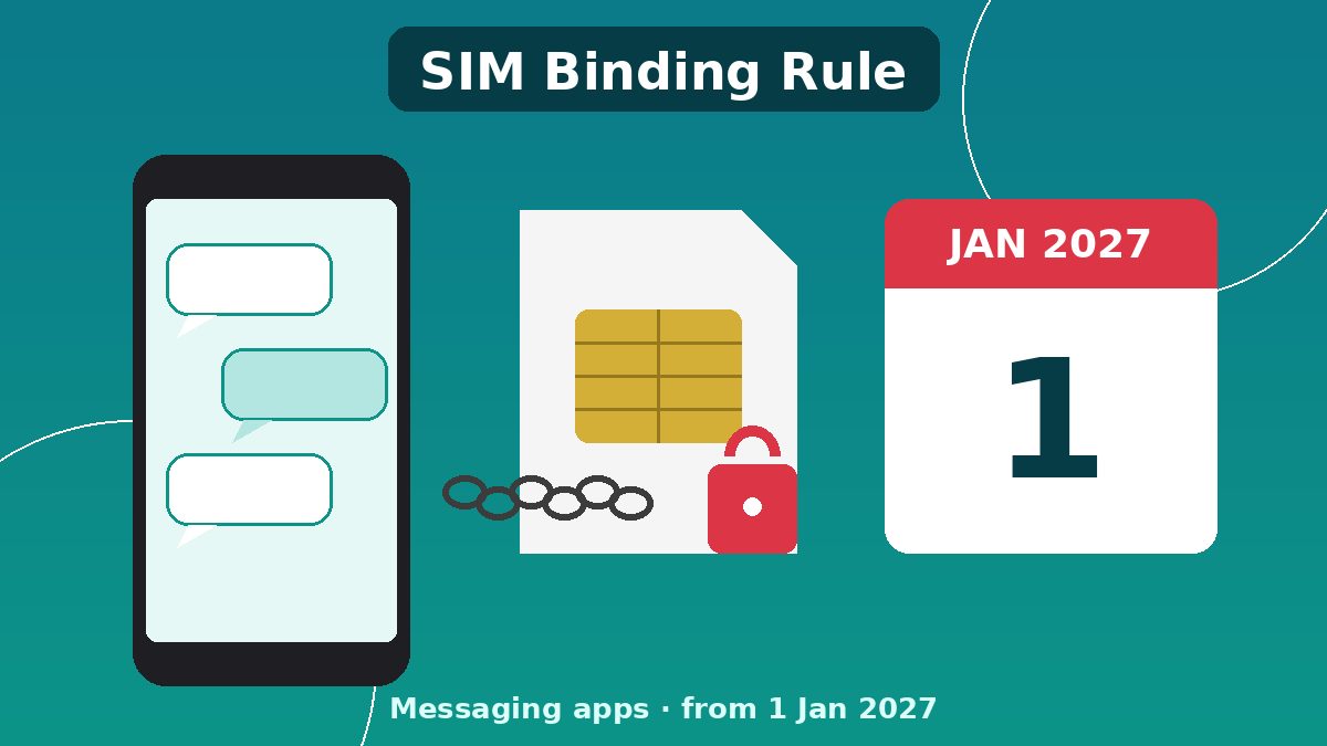 WhatsApp SIM binding rule 1 Jan 2027 – SIM lock concept